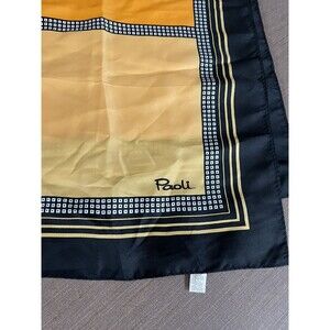 Vintage Paoli Square Yellow Orange Black Mod Retro Square 34" x 34" Japan